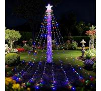 Genérico Luci natalizie solari - 3,35 m LED impermeabile | illuminazione natalizia con energia solare per esterni | per decorazione giardino prato sentiero patio albero feste anno