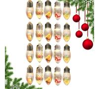 Generico Luci per Albero di Natale Interni a Batteria Modello - Luci con Globo della Fata della Neve | Decorazione Per Interni Esterni Giardino Finestra Patio Recinto Matrimonio Feste