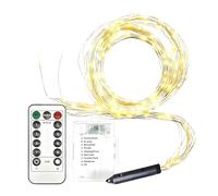 Generico Luci Per Albero Di Natale,LED Illuminazione Ambientale,Luci Di Natale Regolabili Con 8 Modalità - per Interno Esterno Recinzioni Patio Cortile Porta Viale Festa Compleanno