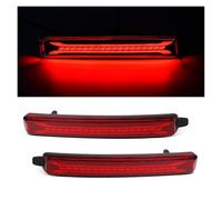 Generico Luci Posteriori 2PCS Luci riflettore paraurti per GMC Per Acadia Per Denali Funzione come coda freno fendinebbia posteriori Ambra Indicatore direzione Fanalino Posteriore(RED A)