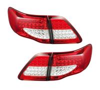 Generico Luci Posteriori A LED Per Auto Per Toyota Per Corolla 2007 2008 2009 2010 Accessori Gruppo Ottico Posteriore Con Freno Plug And Play(Red Clear Lens)