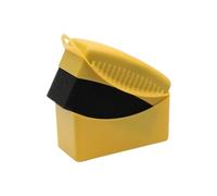 Generico Lucidatura e ceratura for cerchi auto, spazzola in spugna con coperchio in ABS, applicatore for lavaggio, pulizia, contorno pneumatici, accessori for la cura dei dettagli(Yellow)
