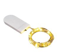 Generico Lucine, Stringa di Lucis a LED alimentata a batteria da 1M Luce in filo di rame, Lucis decorative per fate, Per illuminazione esterna per interni, Camera da lettos, Decorazioni per matrimoni