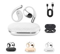 Generico Luckinwish Q39 Ai Earbuds, Clip-On Open Ear Headphones, With Real-Time Ai Translation, Long Battery Life, In-Ear Bluetooth Headphones, For Travel, Business & Learning (White)