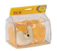 Generico Lucky Dog Shiba Follow Figurine, Fortune Charm, 4.25x3.66x3.14 Inches Food Accessories, Decorative Desktop Ornament for Car Decoration, Birthday, Valentine’s Day, Display