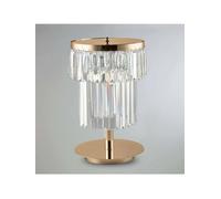 Generico Lume grande, lampada da tavolo design classico di lusso in cristallo 2 luci luxury design swarovsky per salotto, camera da letto, soggiorno, lgt 223