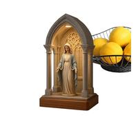 Generico Lume Notturno Religioso - LED Lampada Vergine Maria Stile Vintage,Lume Devozionale Per Camera Da Letto Angolo Lettura Libreria Caffetteria Studio Libreria Soggiorno