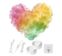 Generico Lumières LED en Forme de | Lampe Dynamique Multicolore Synchronisation Musicale par USB | LED - Pour La Chambre De Bébé La Maison Le Salon Le Bureau Les Fêtes D'Adolescents