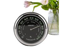 Generico Luminous Car Dashboard Clock, Analog Humidity and Temperature Gauge Set, Automotive Decoration for Boats, Trucks and Vehicles, Glow in the Dark Mini Quartz Clock for Outdoor & Indoor Use