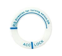 Generico Luminous Ignition Key Ring Sticker - Glow In The Dark Car Key Hole Decor | Epoxy Resin, Polished Fadeless, Universal Fit Outside Diameter 3.4cm Inside Diameter 2.3cm