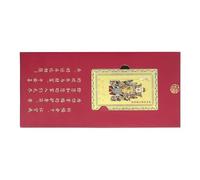 Generico Lunar Blessing Card, Wealth Protection Keepsake Kit, Copper Token with Engraved Horse System, High Durability Ornament Set, Festive Traditional for Holiday