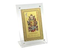 Generico Lunar Blessing Card, Wealth Protection Keepsake Kit, Copper Token with Engraved Horse System, High Durability Ornament Set, Festive Traditional for Holiday