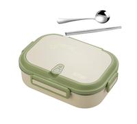 Generico Lunch Box in acciaio inossidabile - Contenitori per alimenti a tenuta stagna, Box con posate, Contenitori per il pranzo con coperchio ermetico, Contenitore per la preparazione dei pasti
