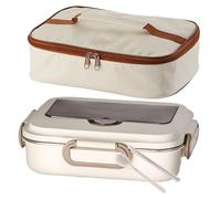 Generico Lunch Box Insulated, Portable Meal Storage Container, Consistent Heat Maintenance, Large-Capacity For School, Work, Travel, And Daily Meal Prep, 7.48x3.15x10.24 Inches