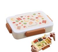 Generico Lunch Box Kids, 5-Compartment Snackle Boxes Container, 9.84x7.48x1.97 inches Leak-Proof Food Storage Tray, Style Organizer for School, Summer Travel Commuting, Picnic, Beach Long Drives