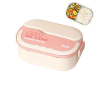 Generico Lunch Containers Adults, Leakproof Metal, Microwave Insulated Food Jar, Multi Compartment Box, Reusable Meal Prep Container, for Home, School, Work, Travel, Picnics, 9.06x5.51x3.35 Inches