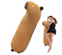 Generico Lungo in Peluche Animale | Compagno Morbido per la Nanna | Peluche Animale Capibara Lungo,per Sedile Auto, Divano, Sofà, Ragazzi, Ragazze, Madre, Fidanzata, Adulti, Adolescenti