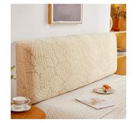 Generico Lussuosa Fodera For Testiera In Jacquard Elasticizzata Con Protezione Antipolvere For L'arredamento Della Camera Da Letto E Dell'appartamento.(Beige,180cm)
