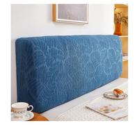 Generico Lussuosa Fodera For Testiera In Jacquard Elasticizzata Con Protezione Antipolvere For L'arredamento Della Camera Da Letto E Dell'appartamento.(Blue,180cm)