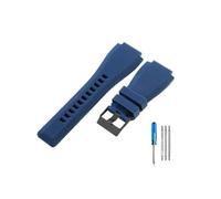 Generico luwencheng Cinturino Orologio Silicone 36 * 24mm Traspirante Amico della Pelle Impermeabile Connettore Convesso per Bell Ross BR01 BR03 Serie