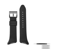 Generico luwencheng Cinturino silicone impermeabile 25mm, interfaccia inclinata, gomma morbida fibbia acciaio per Hamilton per Ventura H24655331 H24615331