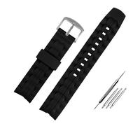 Generico luwencheng Cinturino silicone nero 22mm, accessorio orologio per Edifice EF-550D