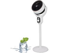 Generico Luxvalu Fan, ColdBlast Adjustable Fan, 120° Smooth Auto-Swivel-Whole Room Coverage, Portable Rechargeable Usb Table Fans, Bedroom Living Room Fans, Suitable For Home Office (White,Button)