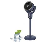Generico Luxvalu Fan, ColdBlast Adjustable Fan, 120° Smooth Auto-Swivel-Whole Room Coverage, Portable Rechargeable Usb Table Fans, Bedroom Living Room Fans, Suitable For Home Office (Blue,Button)