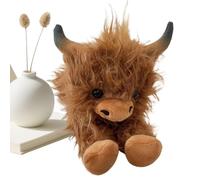 Generico Lying Animal Plush Decorations -Cow Stuffed Animal,Realistic Cute Home Decor For Kids Boys Girls Travel Car Living Room Bedroom Couch Nightstand Shelf Christmas Party