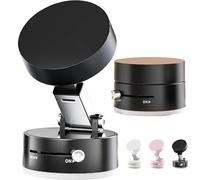Generico Lynora Magnetic Vacuum Phone Holder, Woolcar Magnetic Phone Holder, Wool Car Foldable and Retractable 360 Rotatable Suction Cup Phone Mount for Car/Gym/Mirror (Black)