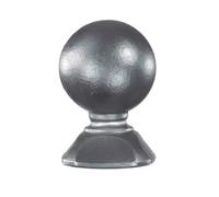 Generico M.P. Metalli - Pomolo decorativo in ferro battuto per inferriate, cancelli e ringhiere con base 25x25 mm e H. 45 mm | Set da 10 pezzi | Made in Italy