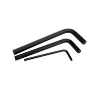 Generico M0.7-M17 Chiave esagonale a forma di L nera a testa piatta forUtensili manuali Riparazione tipo(M1.27-5pcs)