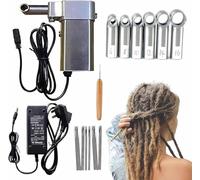 Generico Macchina Automatica per Dreadlocks Istantanei, 6 Teste (6-8-10-12-14-16mm), Macchina Portatile per Crochet Dreadlock, Estensioni per Capelli Fai-da-te Facili e Veloci