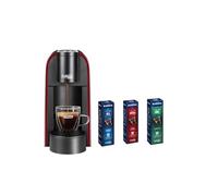 Generico Macchina Caffitaly System, VOLTA S36 a Capsule, CON TRE BOX BORBONE INCLUSE- (ROSSA)