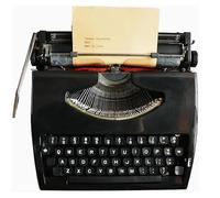 Generico Macchina da Scrivere Manuale Portatile Vintage Classica retrò per scrittori, Macchina da Scrivere Meccanica per Lettere, Regalo per Scrittura Creativa,Nero