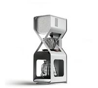 Generico Macchina For Caffè Americano Elettrico, Macchina For Caffè Americano Ghiacciato, Con Vetro, Touchscreen LED, Intervallo Di Temperatura 0°C-5°C, Portata 50-600 Ml/h, For Caffè Freddo(White)