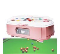 Generico Macchina for la Pulizia delle Palle da Biliardo 2 in 1, Macchine for la Pulizia Automatica della lucidatura, Fodere for Porte in Pura Lana Delicata, Pannello Touch LCD(Pink)