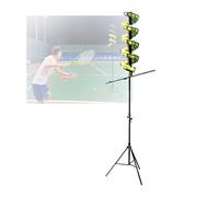 Generico Macchina Lanciapalline da Tennis, Altezza Regolabile 130-180 Cm, Portatile, for L'allenamento dei Principianti (Palline Non Incluse)(with Extra Track)