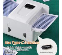 Generico Macchina Mescolatrice Carte,Accessorio Portatile per Carte - Macchina Mescolatrice Portatile per, Casa, Viaggio, Eventi e Famiglia