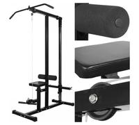 Generico Macchina Multistazione con Bilanciere e Set di Manubri 30,5 kg,Nero,61.35kg,275355