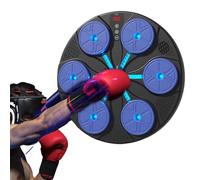 Generico Macchina per Boxe con Musica - Allenatore con 8 modalità per Esercizio E Bersaglio - con RGB da Parete Punching Ball per Adulti | per Donne E Adulti per Casa, Ufficio, Palestra E Fitness