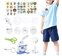 Generico Macchina per Creare Bottoni per Realizzare Distintivi | Kit per Fai da Te e Attrezzatura per Bottoni Personalizzati per Progetti Creativi, Decorazione e Insegnamento in Classe