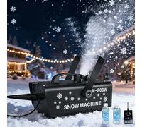 Generico Macchina per La Neve Artificiale da 800 W con Telecomando, Macchina Neve Artificiale per Palchi All'aperto, Natale, Feste Ed Eventi al Chiuso