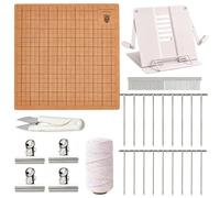 Generico Macrame Board And Pins Kit - 10 Piece Double Sided 12x16 inch
