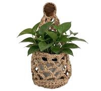 Generico Macrame Plant Hanger - Decorative Cotton Boho Style, Woven Wall Accent with Easy Setup, Thread Layer with, Hanger Styling Portable Feature, Lifestyle Accessories for Apartment, Dorm, Off