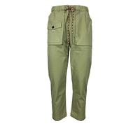 Generico Madson by BottegaChilometriZero Pantalone Uomo Tessuto Chevron Verde Chiaro DU21315 DUQUESA Made in Italy (48)