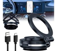 Generico Maggrip Pro 360 2.0, Nixie Phone Holder, Mpp Gripmaster Pro 360 Magnetic Holder New 2024, 360 Rotatable Car Magnetic Phone Holder, Electric Vacuum Magnetic Car Phone Mount for iPhone (Black)
