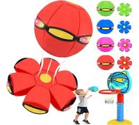 Generico Magic Ball,Palla Magica 2 in 1 con Luci LED,Forma Trasformabile per Giochi Attivi in Casa E all‘Aperto,Palla Rimbalzante per Bambini E Famiglie (A1)