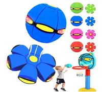 Generico Magic Ball,Palla Magica 2 in 1 con Luci LED,Forma Trasformabile per Giochi Attivi in Casa E all‘Aperto,Palla Rimbalzante per Bambini E Famiglie (C1)