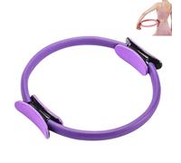 Generico Magic Circle Pilates Ring, Pilates Ring Fitness Trainer, 14.96" Yoga Rings Magic Circle, Pilates Ring, with Dual Padded Handles Exercise Resistance Equipment (Purple)